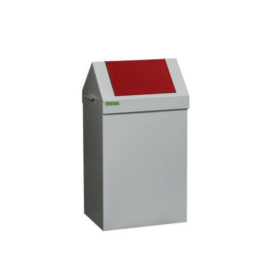 Kôš na separovaný odpad s červeným vekom, SELECT 90L RED
