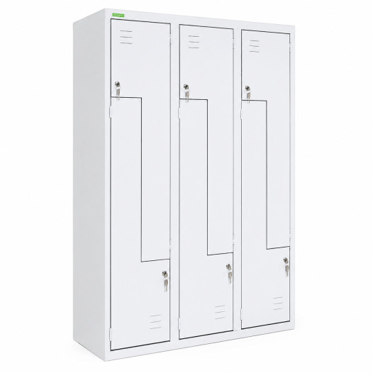 6-dverová šatníková skriňa so Z-kovými dverami so šírkou 400 mm, LOCKER H Z6 400
