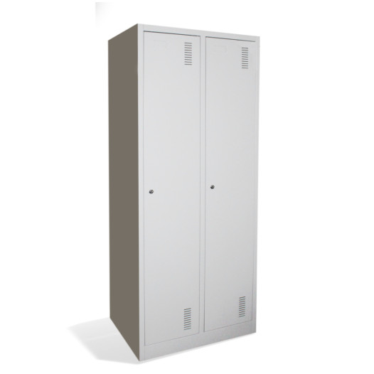 2- dverová šatníková skriňa s prepážkou, LOCKER CH 2 BW