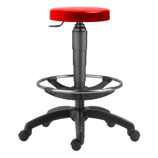 Priemyselná stolička s opierkou nôh, WORKSEAT AN TABU FR RD