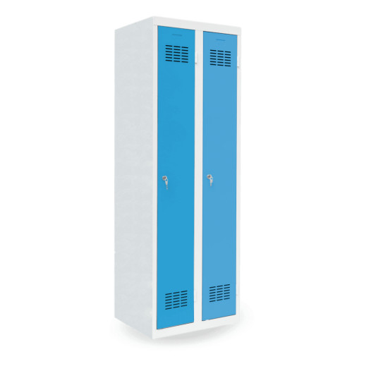 LOCKER H 2 7035/5012 | 2-dverová šatníková skriňa s dlhými dverami
