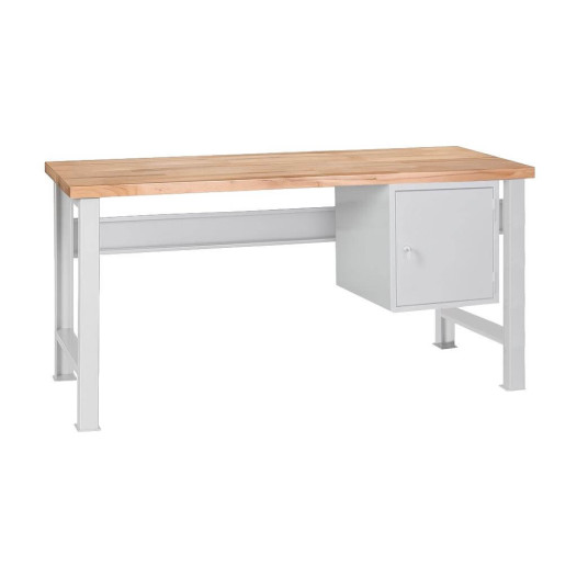 MODULBENCH GE 1500 C1 UD | Pracovný stôl so závesnou skrinkou a nastaviteľnými nohami, 1500 mm